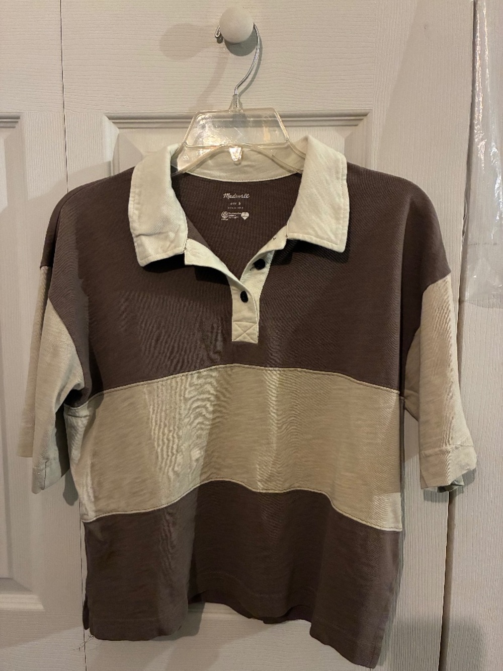 Madewell Short Sleeve Striped Polo